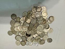 150 Silver Roosevelt Dimes (3 Rolls) lot (D-103)