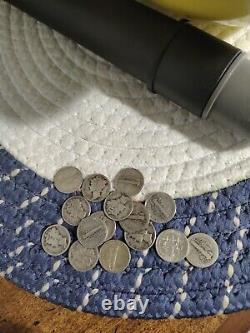 15 silver dimes mercurry and roseav