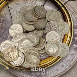 1946-1949 P 90% Silver Roosevelt Dimes 50-coins Tp-4273