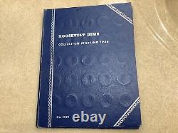 1946-1961 Roosevelt Silver Dimes Grand Pa's CollectionVintage Album, 35 Silver