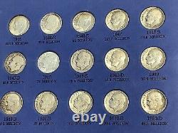 1946-1961 Roosevelt Silver Dimes Grand Pa's CollectionVintage Album, 35 Silver