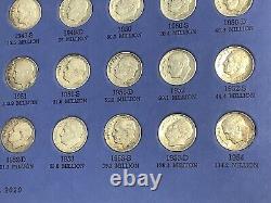 1946-1961 Roosevelt Silver Dimes Grand Pa's CollectionVintage Album, 35 Silver