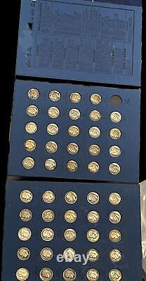 1946-1964 Complete 48-coin Silver Roosevelt Dime Set In Album. 90% Silver