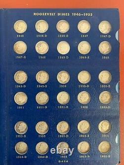 1946-1964 Complete Set Roosevelt Dimes Circulated +2 extra