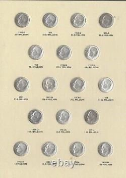 1946-1964 Roosevelt dime Silver set. All 48 Pieces average circulated 3pg Folcer