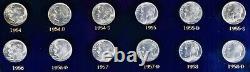 1946-1967 10C ROOSELVELT DIMES 54 Coins (48) SILVER All BU Capital Holder A4542