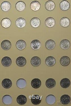 1946-1970 Library of Coins Roosevelt Dime Album with 57 Dimes 10c 25507