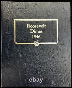 1946- 1986 S Complete 108 Us Roosevelt Dimes Bu & Proofs Whitman Album Set