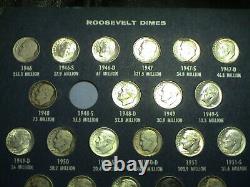1946-2000 Roosevelt Dime Set, 143 Coins Total in 2 Set Folders