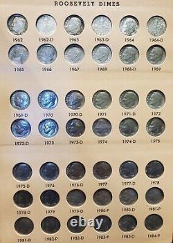 1946 2001 Roosevelt Silver Dime Album Nearly Complete (118) Coin Collection