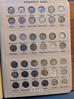 1946-2013 ROOSEVELT DIME SET SILVER & CLAD PROOFS ONLY P-D-S (210 COINS) With 96W
