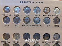 1946-2013 ROOSEVELT DIME SET SILVER & CLAD PROOFS ONLY P-D-S (210 COINS) With 96W