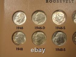 1946-2014 Roosevelt Dime Set 145 Coins (48 Silver) DANSCO (no proofs, no 96-W)