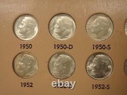 1946-2014 Roosevelt Dime Set 145 Coins (48 Silver) DANSCO (no proofs, no 96-W)