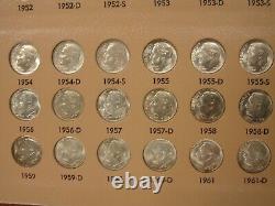 1946-2014 Roosevelt Dime Set 145 Coins (48 Silver) DANSCO (no proofs, no 96-W)