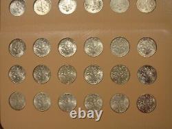 1946-2014 Roosevelt Dime Set 145 Coins (48 Silver) DANSCO (no proofs, no 96-W)