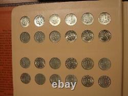 1946-2014 Roosevelt Dime Set 145 Coins (48 Silver) DANSCO (no proofs, no 96-W)