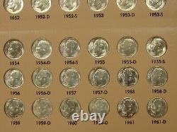 1946-2017 Roosevelt Dime Set 229 Coins (74 Silver) DANSCO with Silver Proofs, 96-W