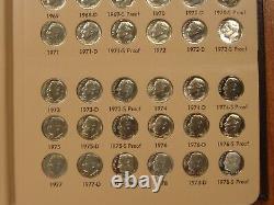 1946-2017 Roosevelt Dime Set 229 Coins (74 Silver) DANSCO with Silver Proofs, 96-W