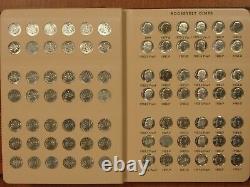 1946-2017 Roosevelt Dime Set 229 Coins (74 Silver) DANSCO with Silver Proofs, 96-W