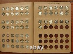 1946-2017 Roosevelt Dime Set 229 Coins (74 Silver) DANSCO with Silver Proofs, 96-W