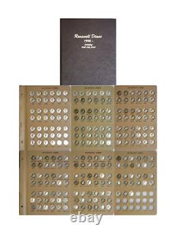 1946-2019 P/D/S/W Roosevelt Dime Set With Silver Proofs 237 Coins In DANSCO Unc