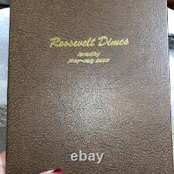 1946-2020 Roosevelt Dime Dansco Coin Album PDSS ALL UNCULTURED! Silver