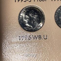 1946-2020 Roosevelt Dime Dansco Coin Album Unc BU & Silver Proofs P D S Set RARE