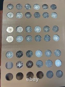 1946- 2021 Complete set Roosevelt Dimes P D S Silver Proofs! GORGEOUS 245 coins