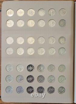 1946-2022 Complete Set-249 BU ROOSEVELT DIMES in DANSCO withPROOFs Free Shipping