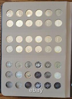 1946-2022 Complete Set-249 BU ROOSEVELT DIMES in DANSCO withPROOFs Free Shipping