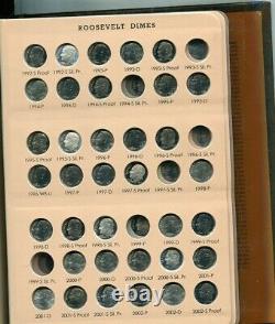 1946 2022 P D S ROOSEVELT DIME LOT OF 201 DIFFERENT BU + PROOF With DANSCO
