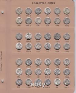 1946-2023 PDS Roosevelt Dime Set in New Dansco Album(Read P. S.)