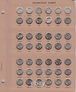 1946-2023 PDS Roosevelt Dime Set in New Dansco Album(Read P. S.)