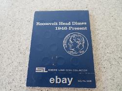 1946-'64 Roosevelt silver Dime set includes 48 coins, Shore Line Collector folder