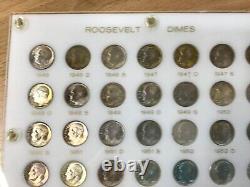 1946-69 Roosevelt Silver Dime Set of 56 Brilliant Uncirculated Coins CC0087
