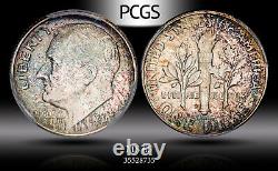 1946-D Roosevelt Dimes PCGS MS65 Vibrant Lightly Toned Beauty Gem Coin
