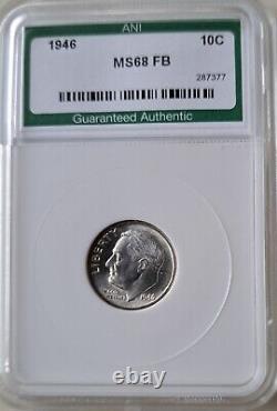 1946-P Roosevelt Dime 10c Silver Gem Uncirculated Beautiful Coin