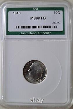 1946-P Roosevelt Dime 10c Silver Gem Uncirculated Beautiful Coin