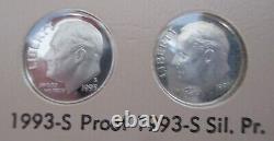 1946 to 2022 Unc. & PF Roosevelt Dime collection with P, D, S & Rev. PF coins