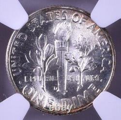 1947-D Roosevelt Silver Dime NGC MS64 Star Rainbow Toned