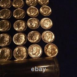 1947 Denver Original Choice Brilliant Uncirculated Roll of Roosevelt Dimes