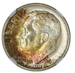 1947-S Roosevelt Dime 10c MS68 FT NGC 942764-1
