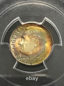 1947-S Roosevelt Dime PCGS MS 68 Top Pop Only 14 in this Grade None Higher