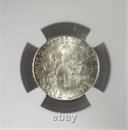 1949-D Low Pop Silver Roosevelt Dime NGC MS67+ Toned Coin AJ146