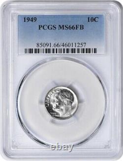 1949-P Roosevelt Silver Dime MS66FB PCGS