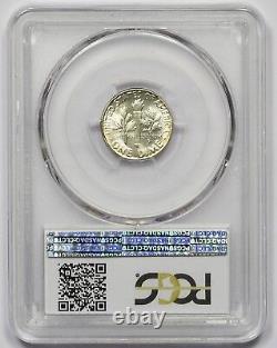 1951 Pcgs Ms-67+fb Qa Roosevelt Dime! Frosty White! Light Rainbow! Immaculate