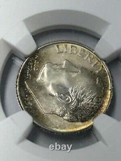 1951 S Roosevelt Dime NGC MS68 Nicely Toned