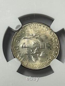 1951 S Roosevelt Dime NGC MS68 Nicely Toned