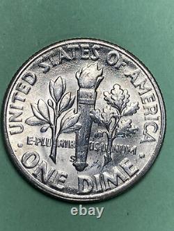 1955-s Roosevelt Dime Roll, Choice Bu! 50 Coins, 90% Silver